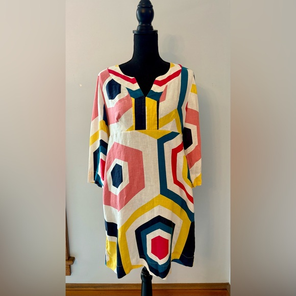 Boden Multicolor Hexagon Dress - Picture 1 of 3